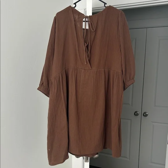 Brown Mini Dress - Picture 3 of 4